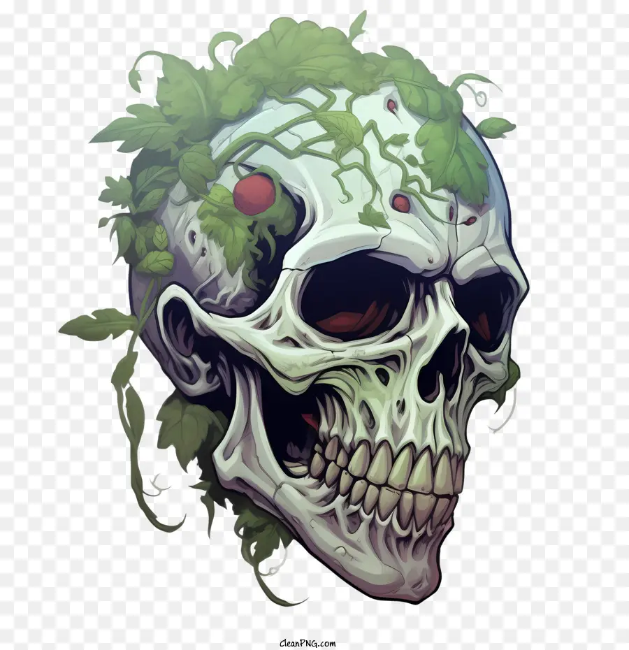 Zombie Skull，Bien PNG