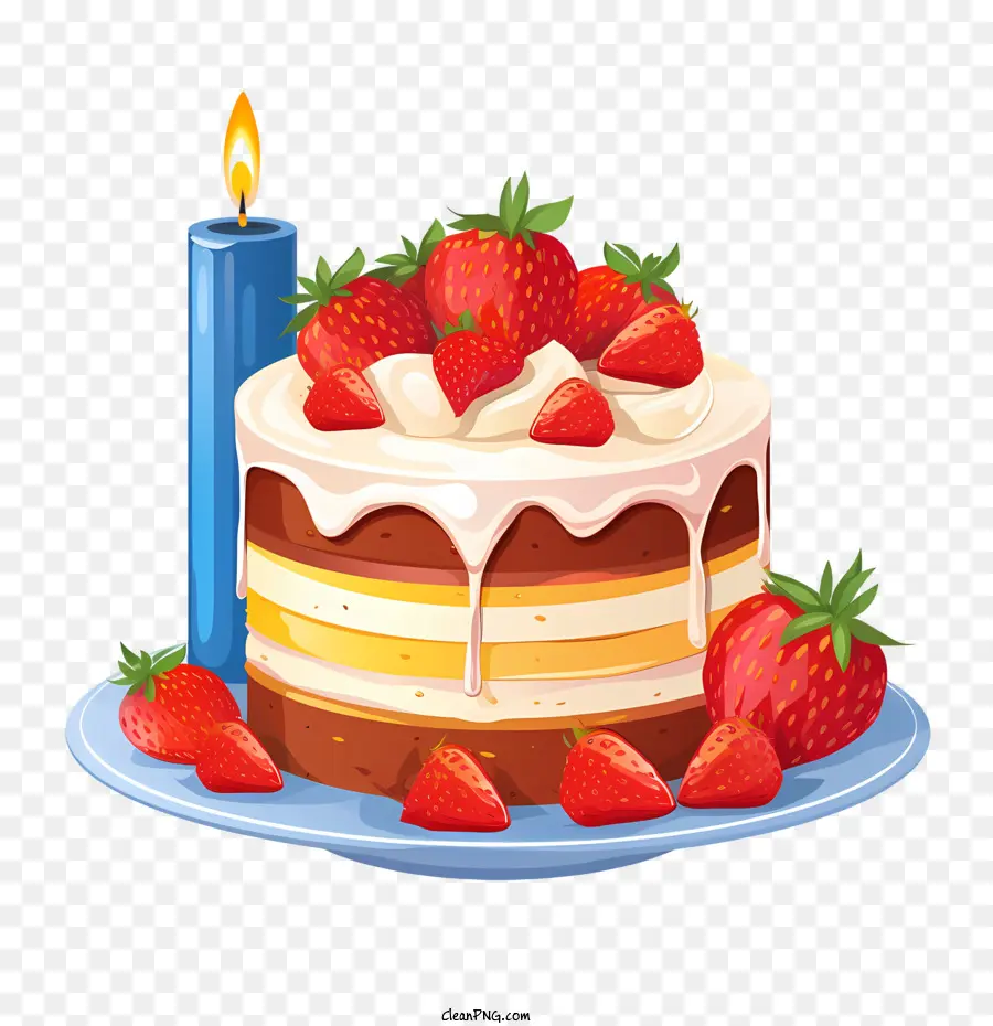 Torta De Cumpleaños，Postre PNG