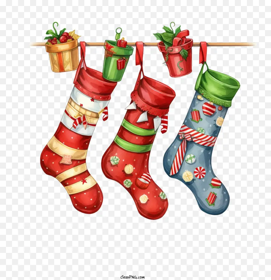 Medias De Navidad，Calcetines De Navidad PNG