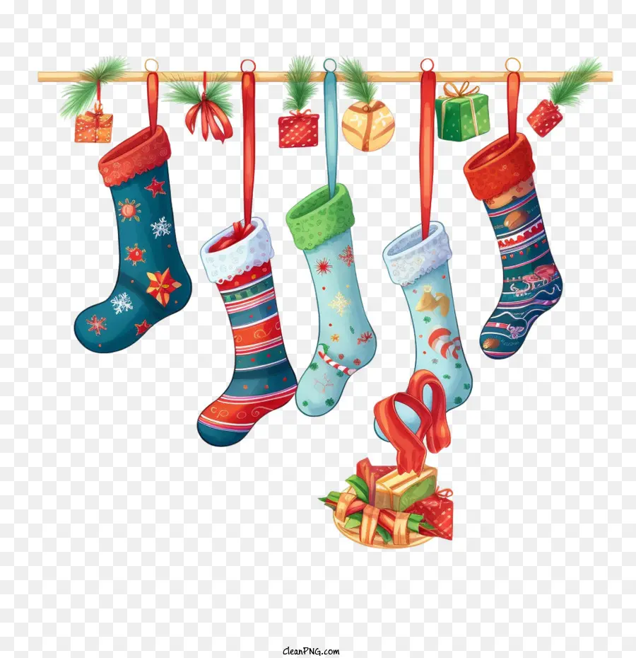 Medias De Navidad，Calcetines De Navidad PNG