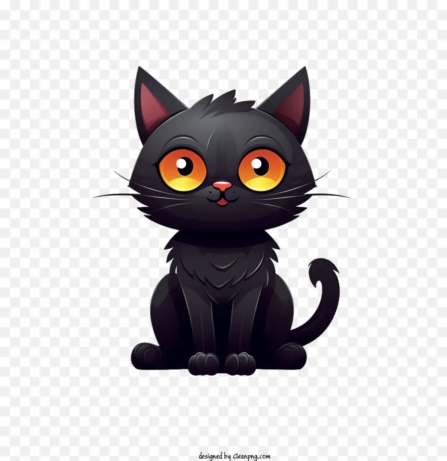 Halloween，Gato Negro PNG