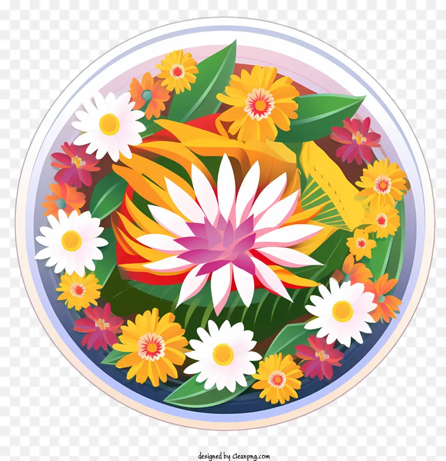 El Nombre Es Floral Rangoli，Flor PNG