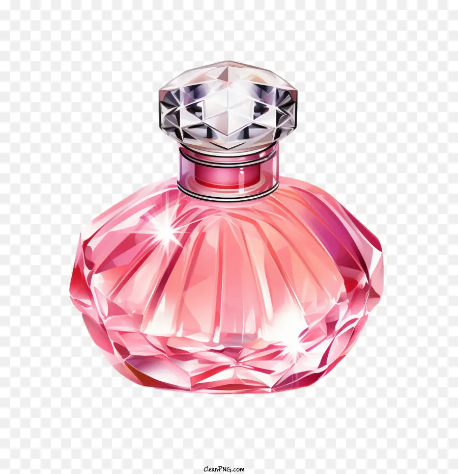 Botella De Perfume，Rosa PNG