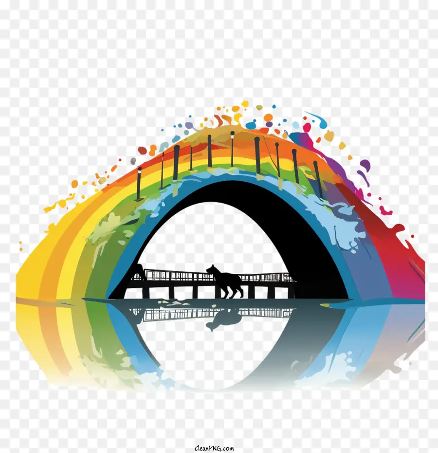 Día Del Remembrance Del Puente Rainbow，Puente PNG