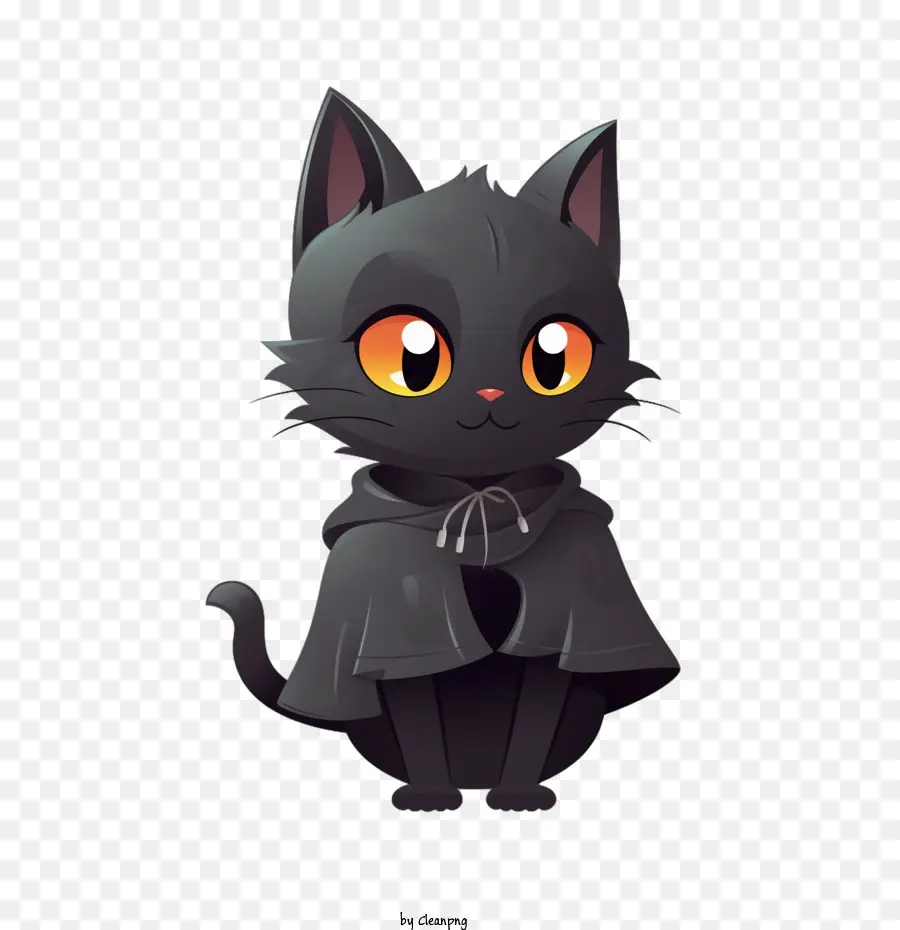 Halloween，Gato Negro PNG