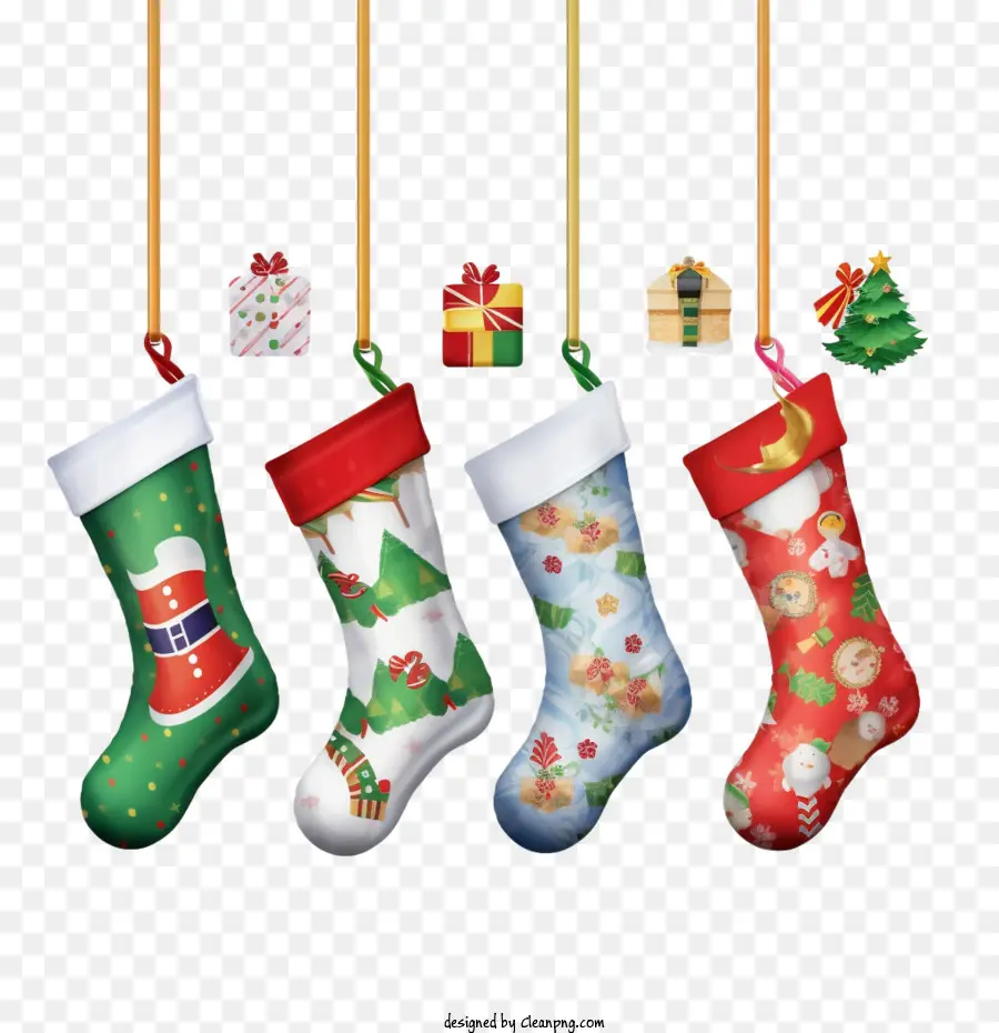 Medias De Navidad，Calcetines De Navidad PNG