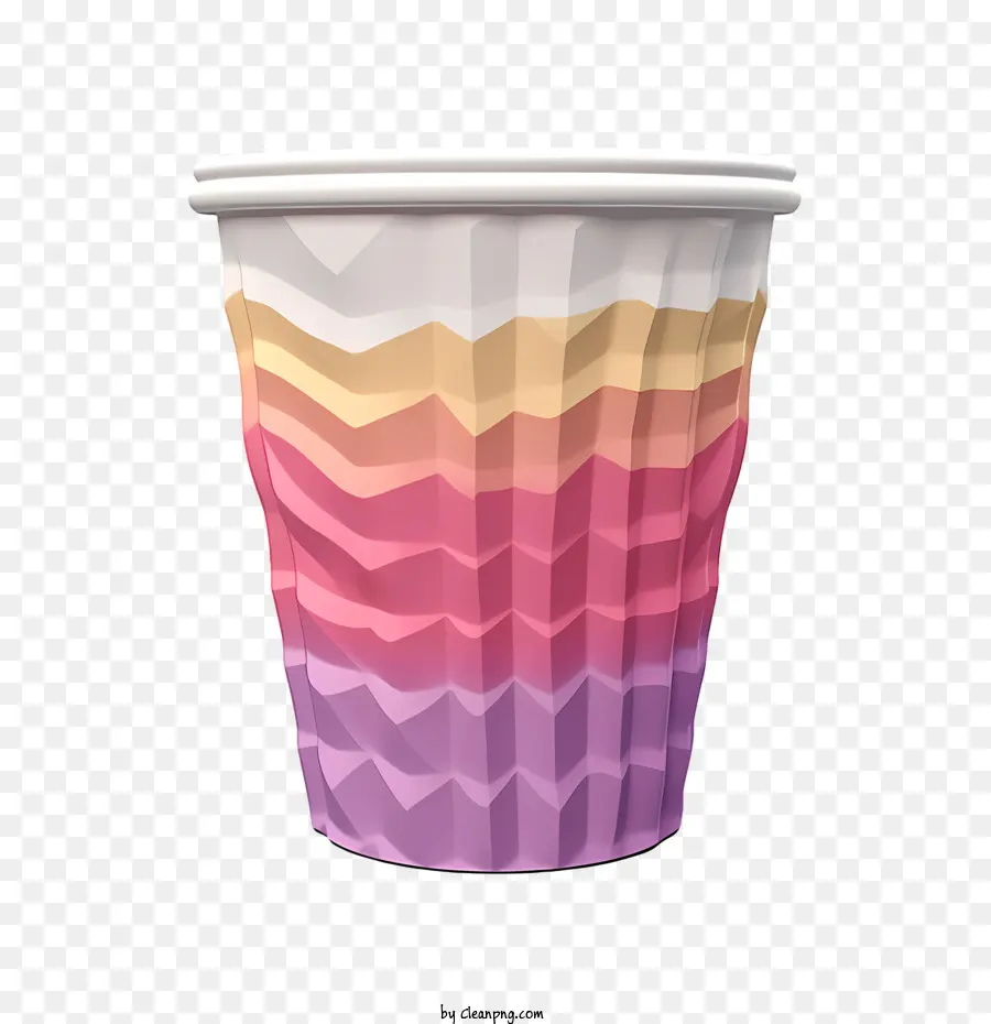 Taza De Papel，Rosa PNG