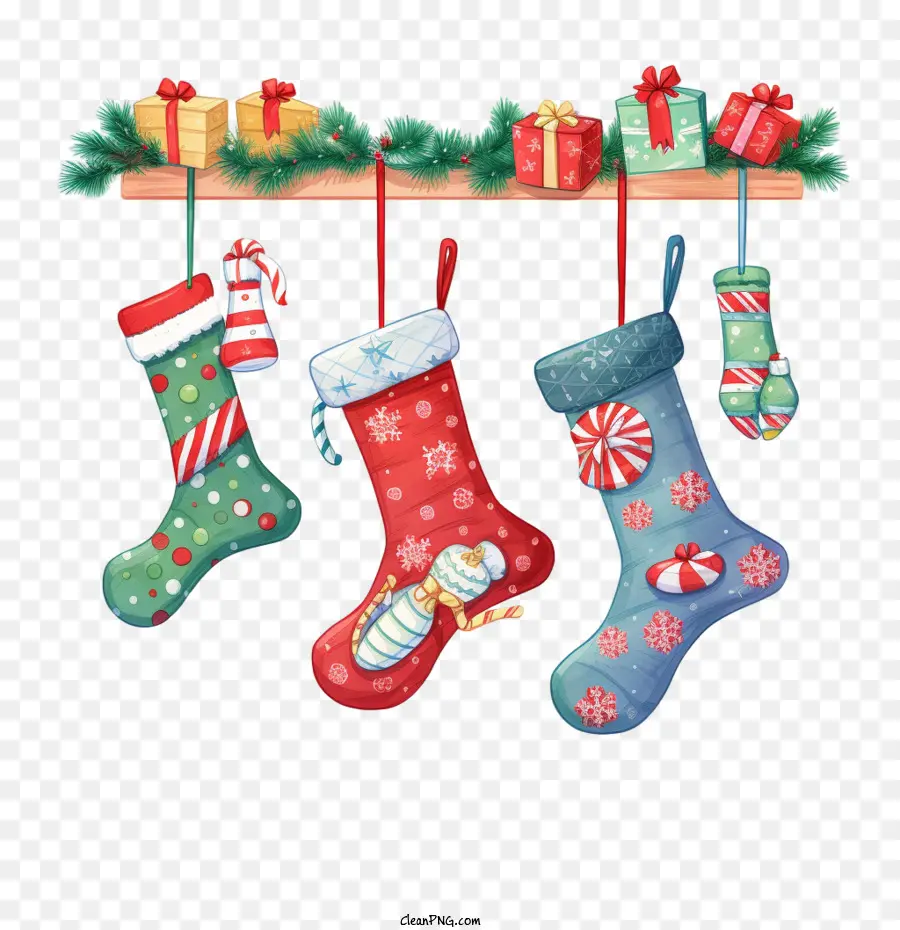 Medias De Navidad，Calcetines De Navidad PNG