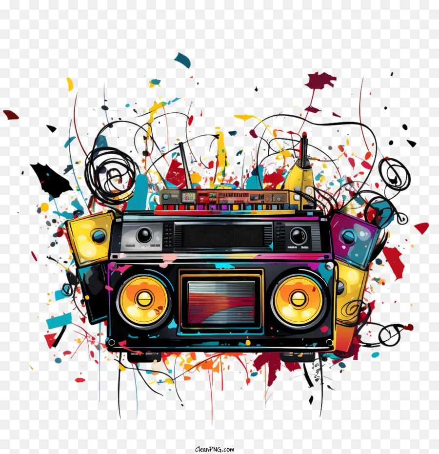 Día Nacional De Radio，Boom Box PNG