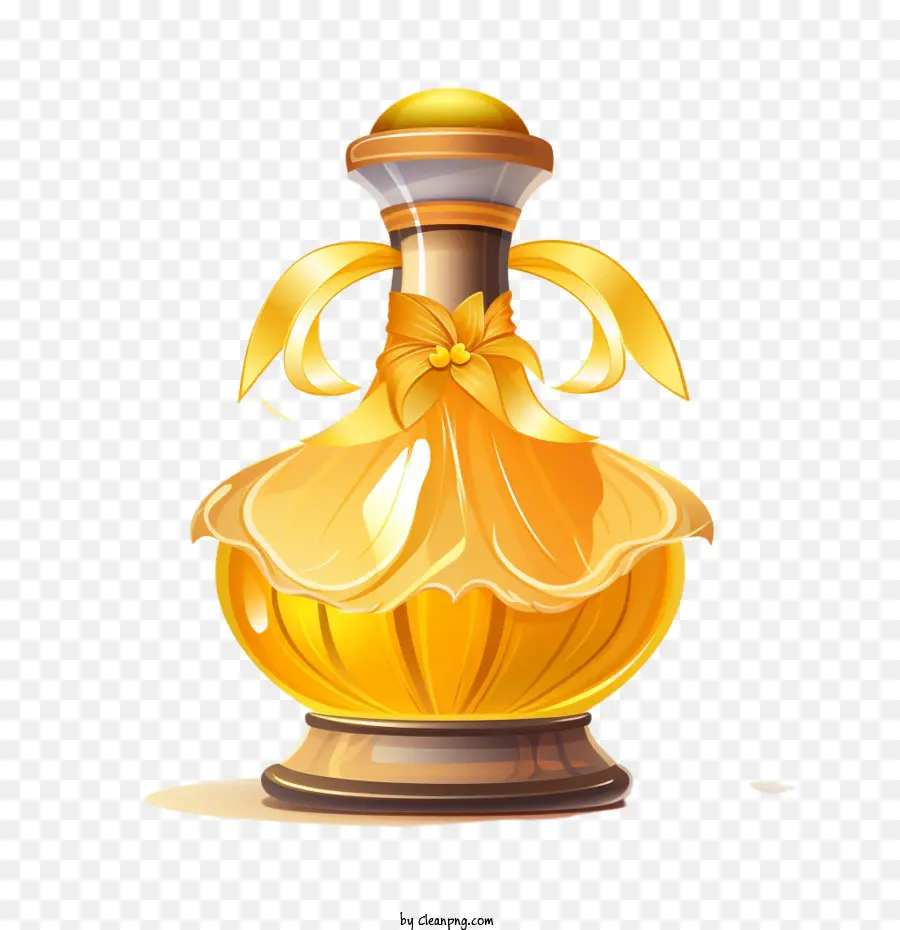 Botella De Perfume，Oro PNG