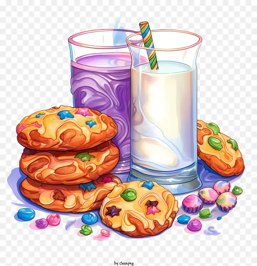 Galletas Y Leche，La Leche PNG