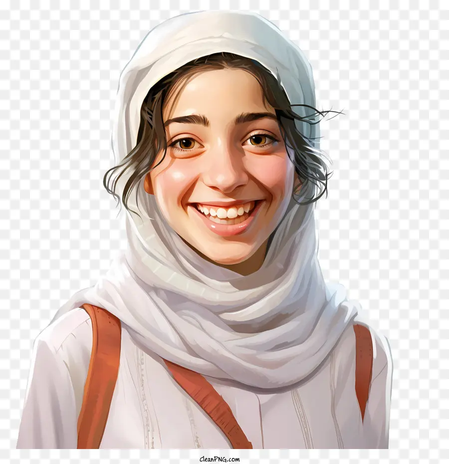 árabe Chica，Mundo El Día De La Sonrisa PNG