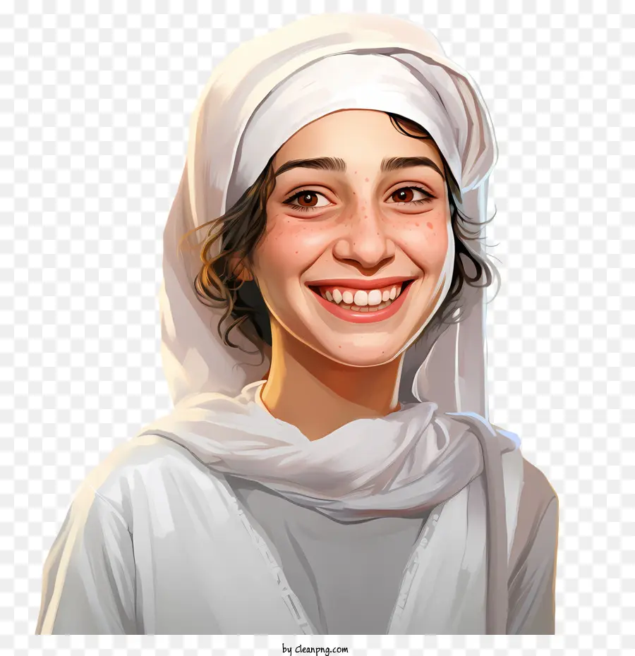 árabe Chica，Mundo El Día De La Sonrisa PNG