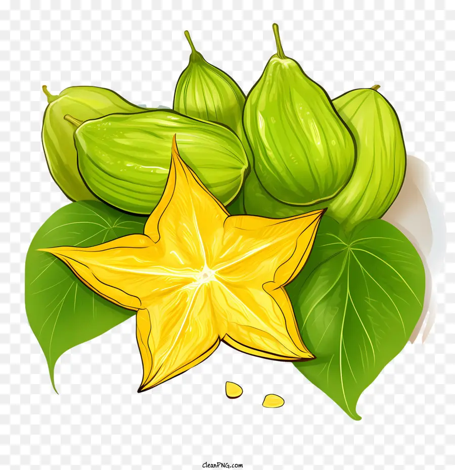 La Carambola，La Fruta Estrella PNG