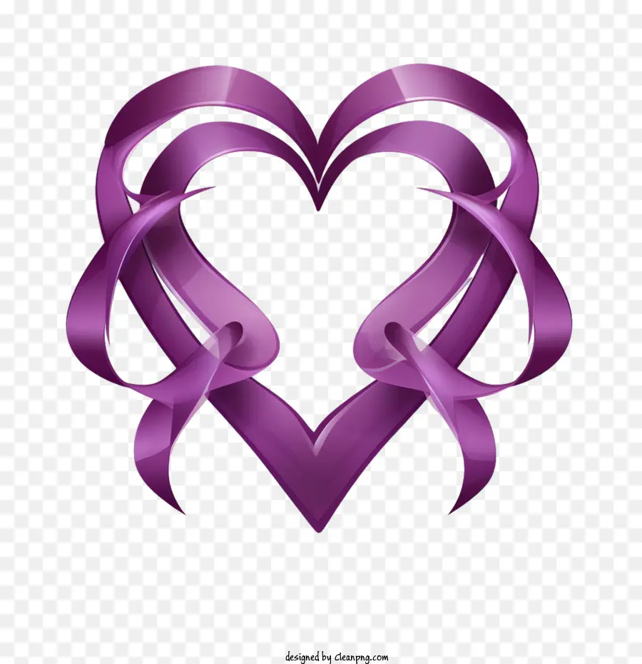 Corazón Púrpura Día，Morado PNG