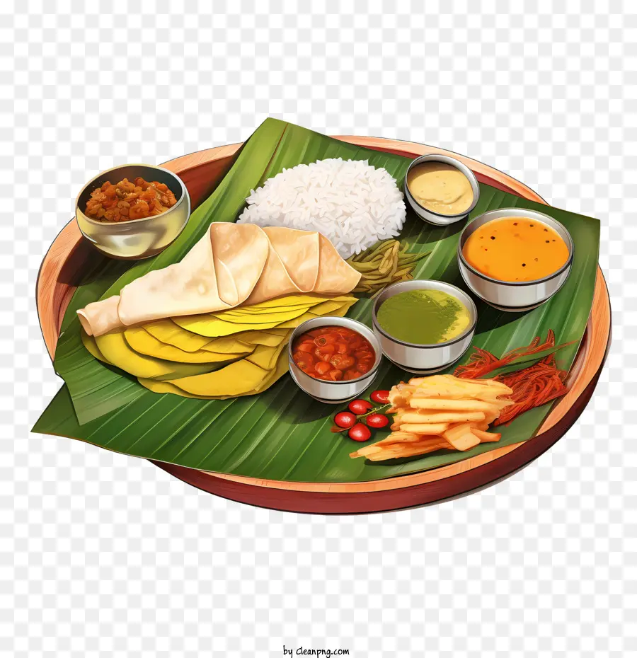 Onam Alakan Food，La Cocina India PNG