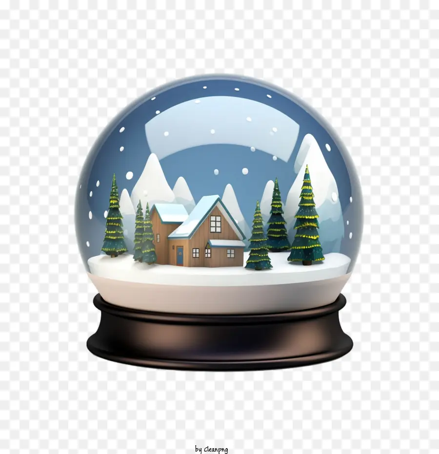 Bola De Nieve De Navidad，Casa PNG