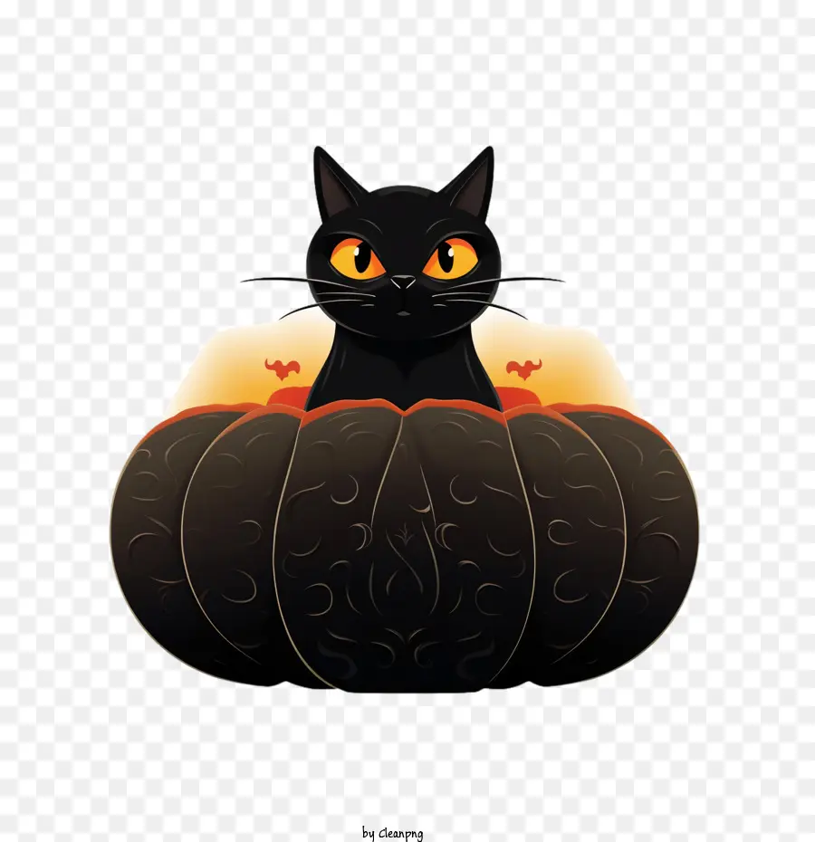 Halloween，Gato Negro PNG