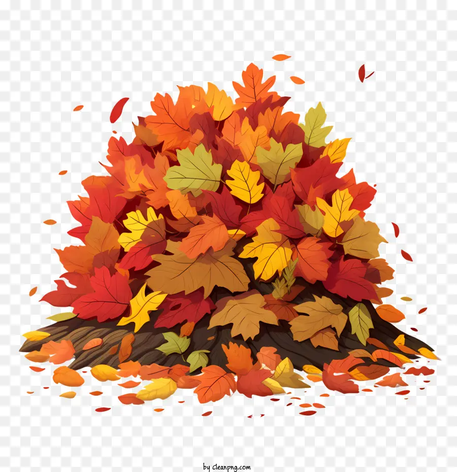 La Hoja De La Pila De，Autumn Leaves PNG