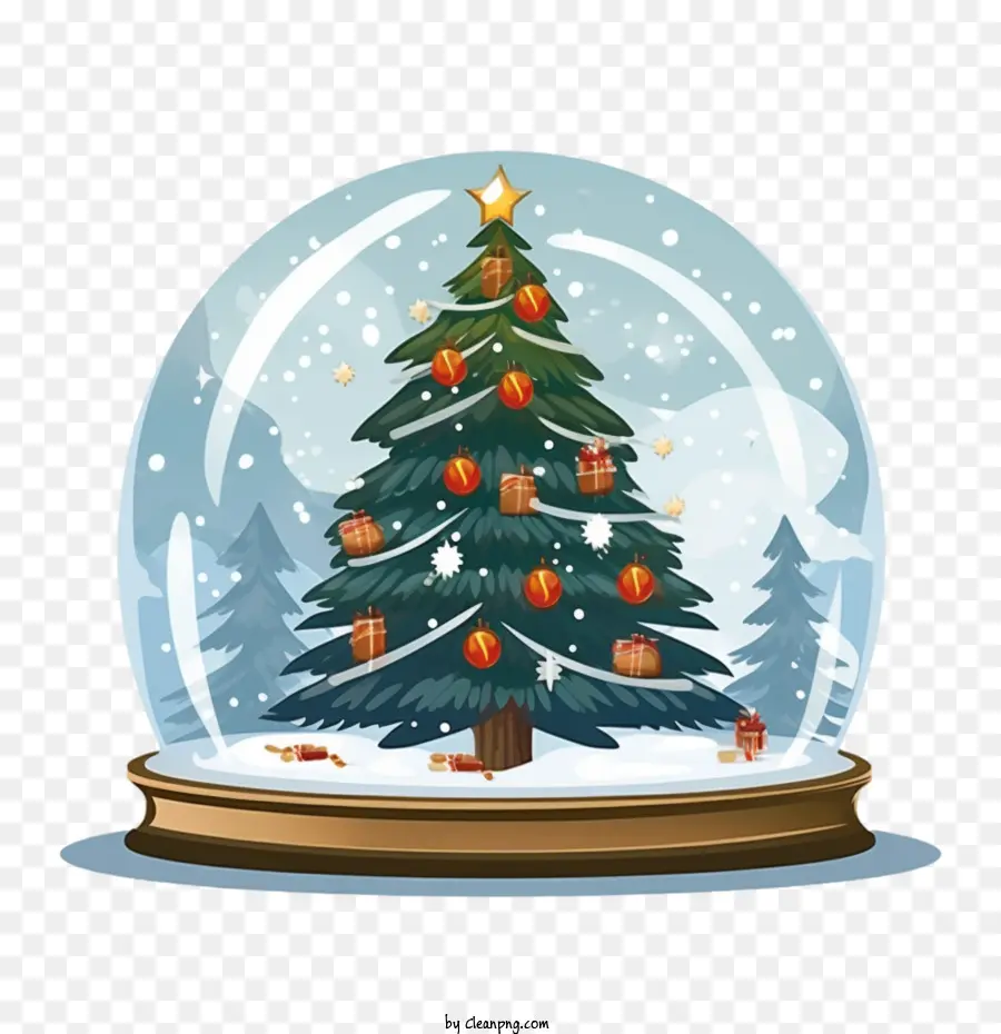 Bola De Nieve De Navidad，árbol De Navidad PNG