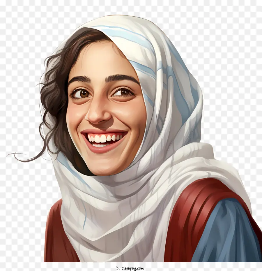 Smiling Arab Girl，Mundo El Día De La Sonrisa PNG