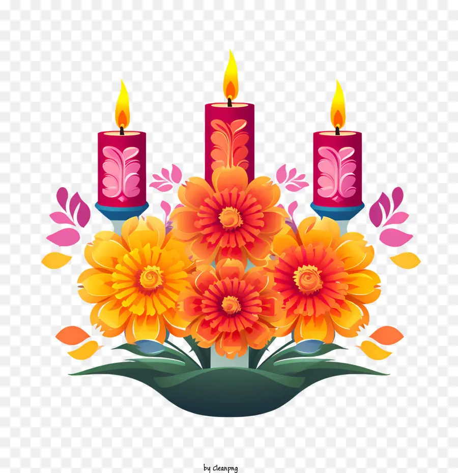 Velas，Día De Los Muertos PNG