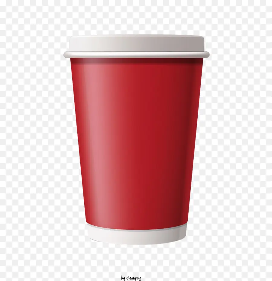 Taza De Papel，Rojo De La Copa PNG