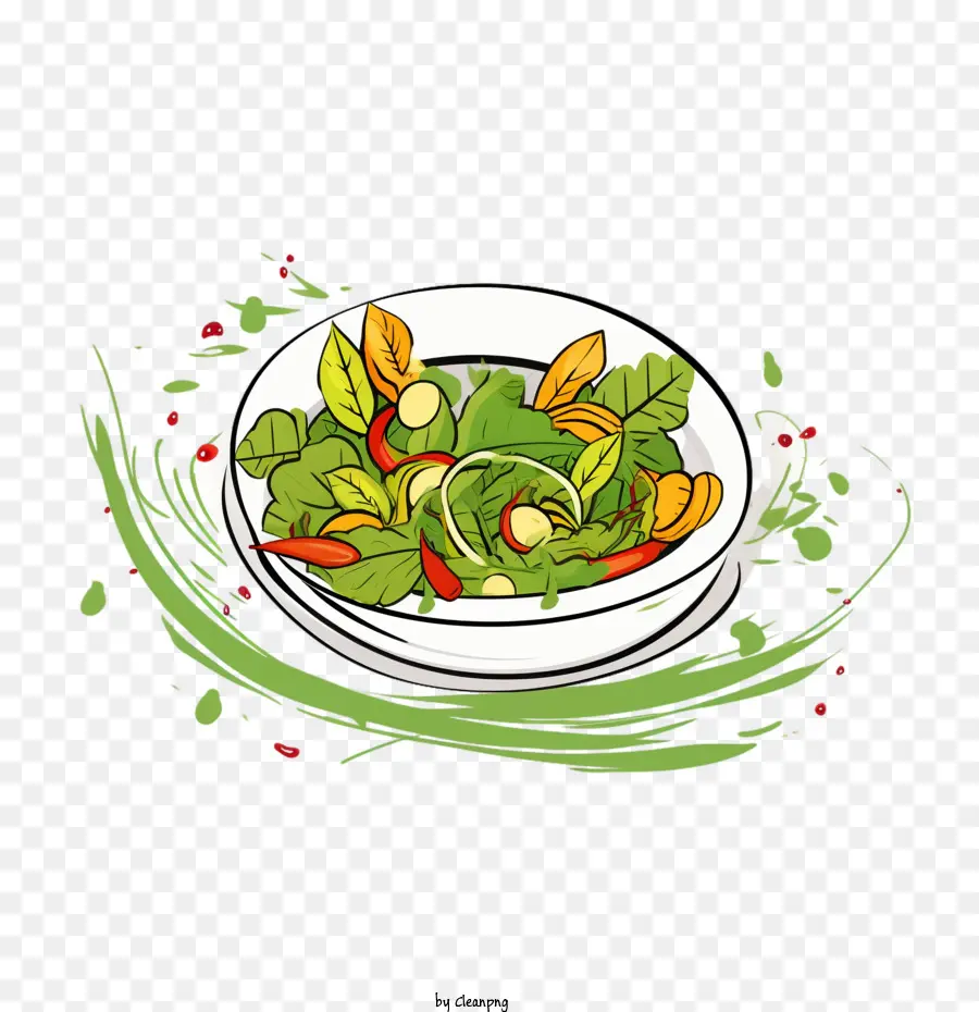 Ensalada，Verde PNG