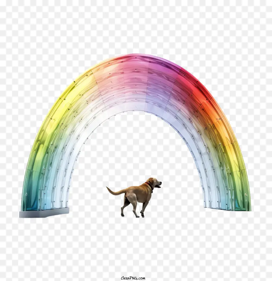 Día Del Recuerdo Del Puente Arcoíris，Arcoiris Y Perro PNG