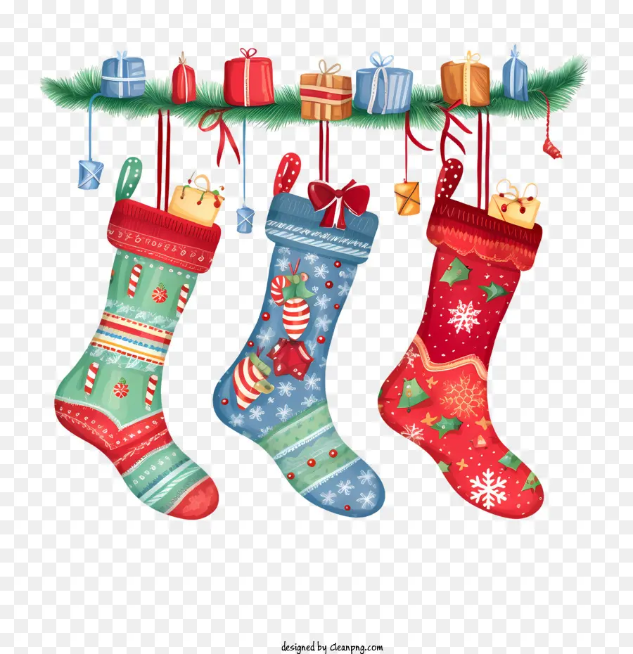 Medias De Navidad，Calcetines De Navidad PNG