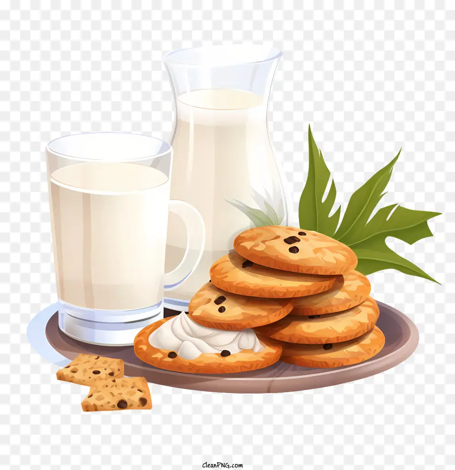 Galletas Y Leche，Las Cookies PNG