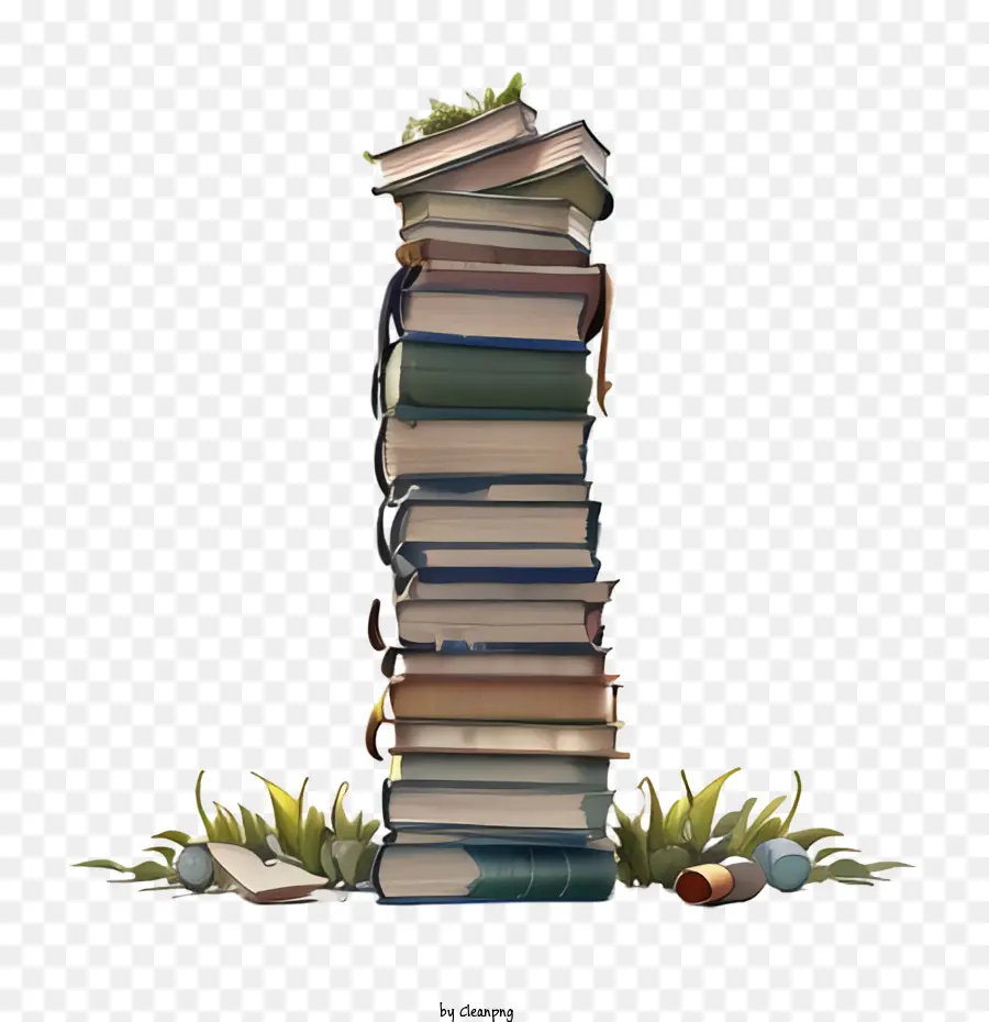 Pila De Libros，Libros PNG