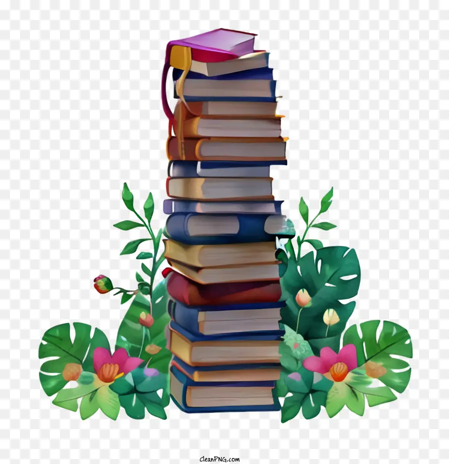 Pila De Libros，Libros PNG