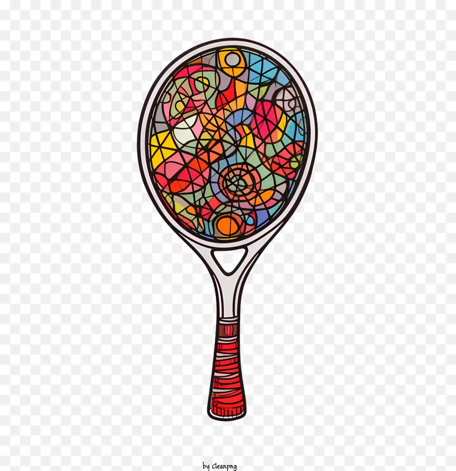 Raqueta De Tenis，Colorido PNG