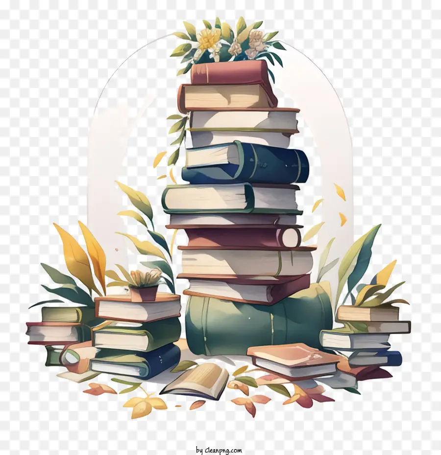 Pila De Libros，Pila De Libro PNG