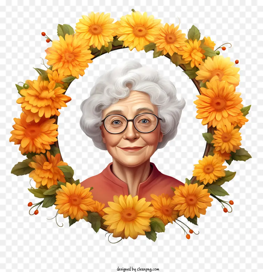 Día De Los Abuelos，Grandma PNG