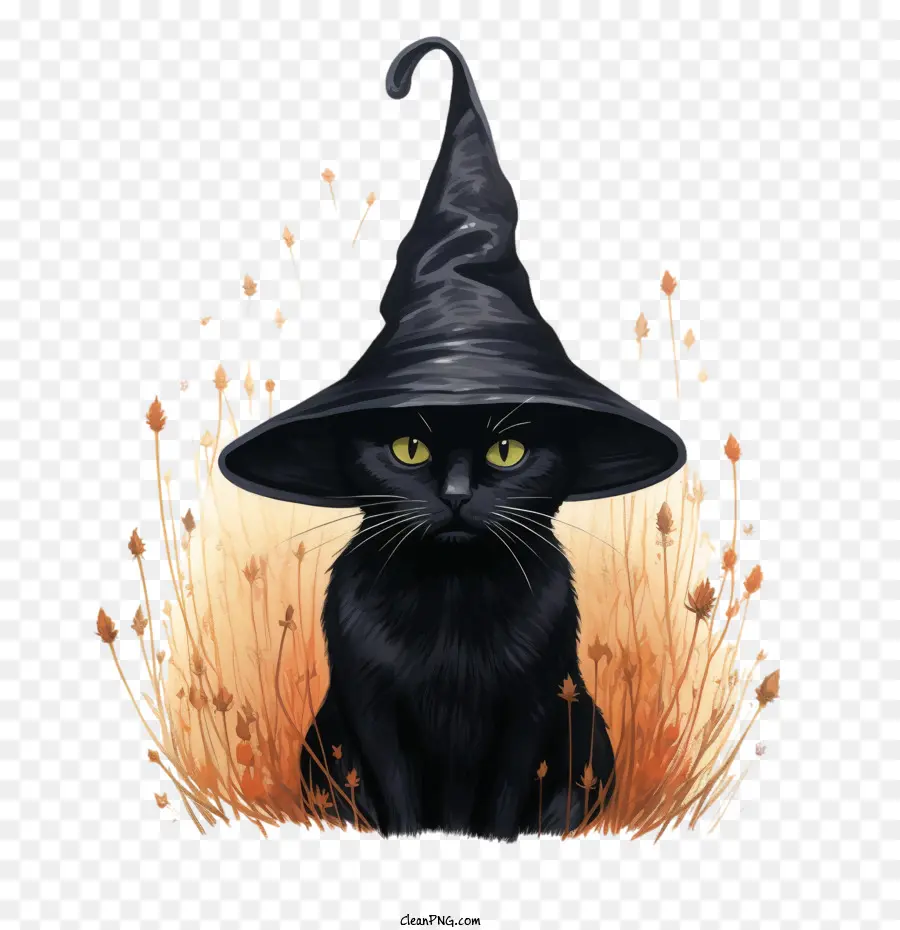 Halloween，Gato Negro PNG