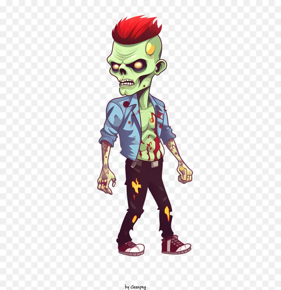 Zombi，Piel Verde PNG