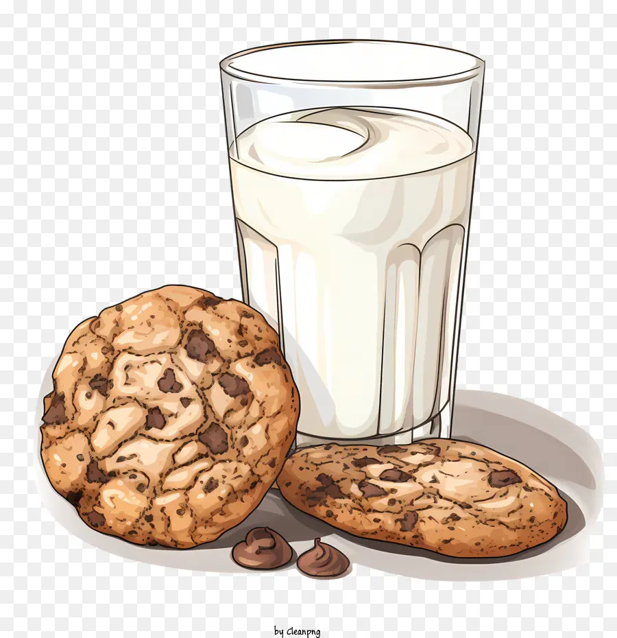 Galletas Y Leche，Leche Y Galletas PNG