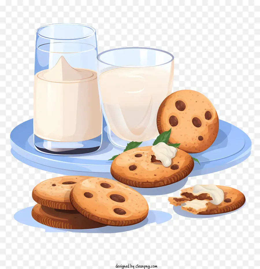 Galletas Y Leche，Bocadillo PNG