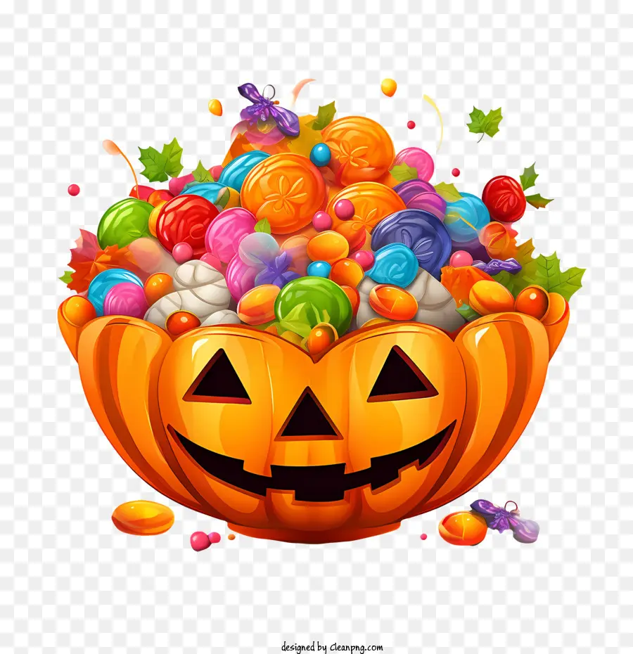 Tazón De Dulces De Halloween，Dulces PNG