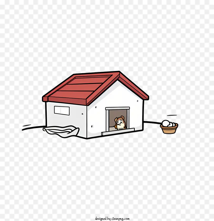 Casa Para Perros，Pequeña Y Linda Casa De Garabatos PNG