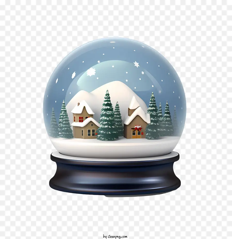 Bola De Nieve De Navidad，Escena De Invierno PNG