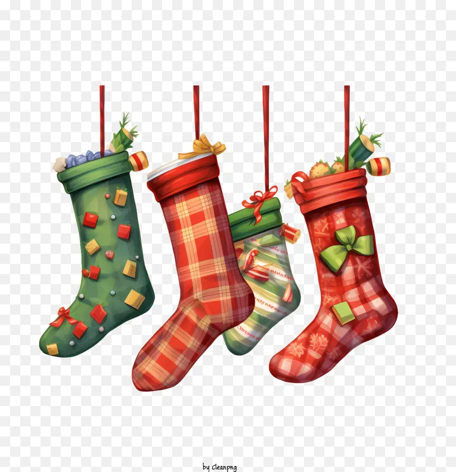 Calcetín De Navidad，Medias De Navidad PNG