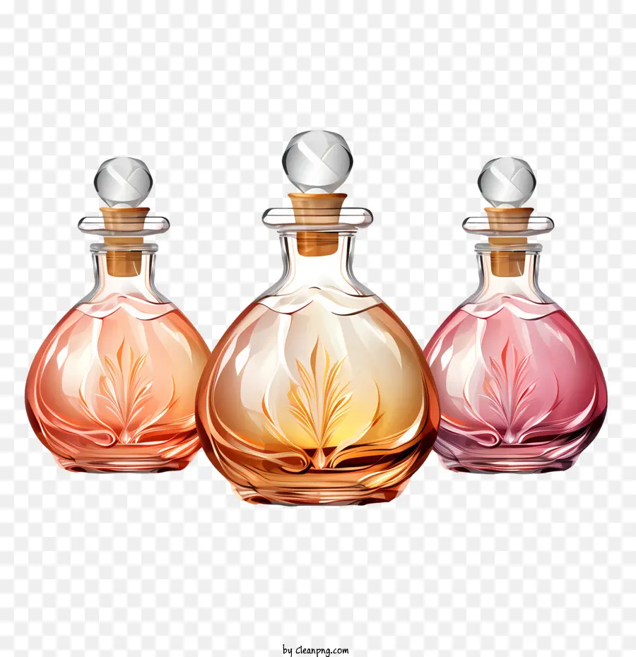 Botella De Perfume，De La Vendimia PNG