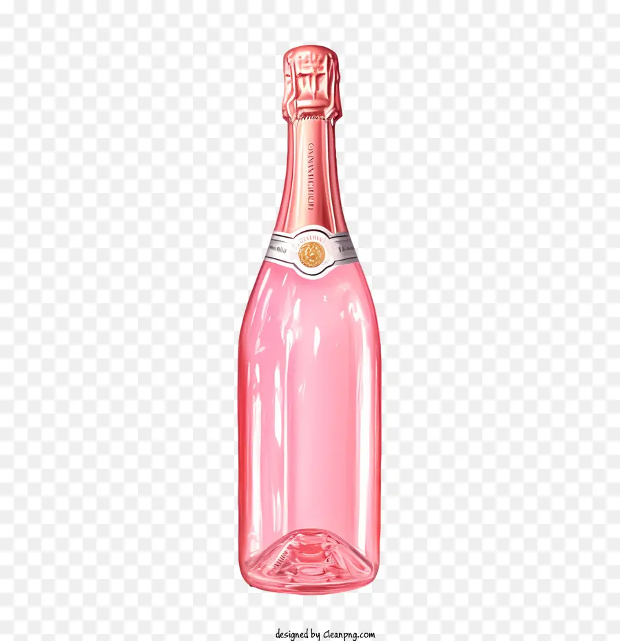 Champaña，Rosa Botella PNG