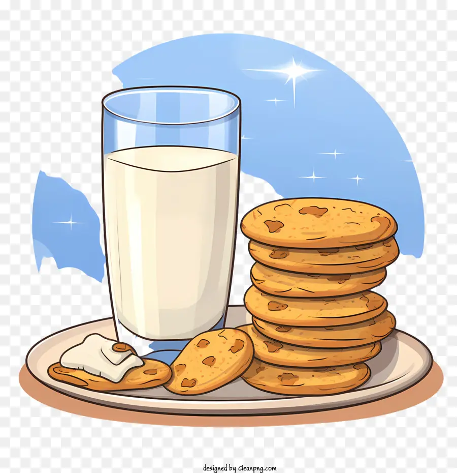 Galletas Y Leche，Bocadillo PNG