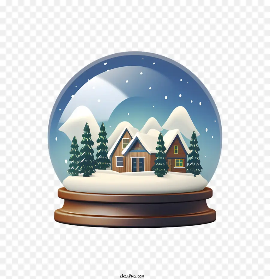 Bola De Nieve De Navidad，Casa PNG