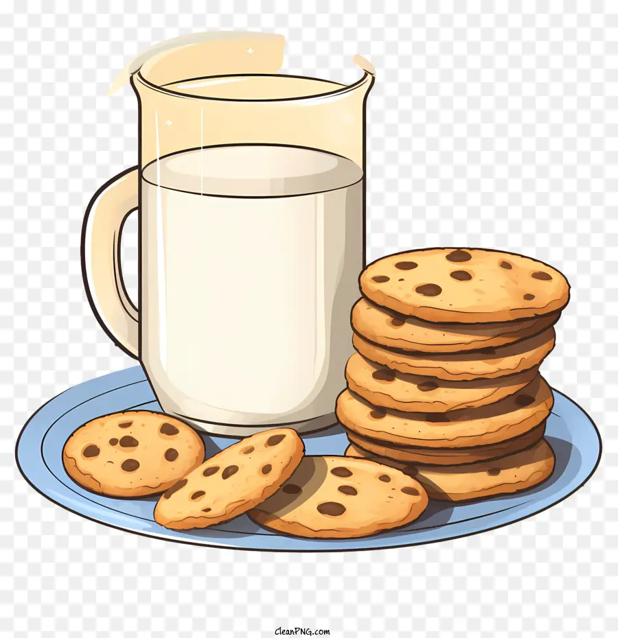 Galletas Y Leche，Las Cookies PNG