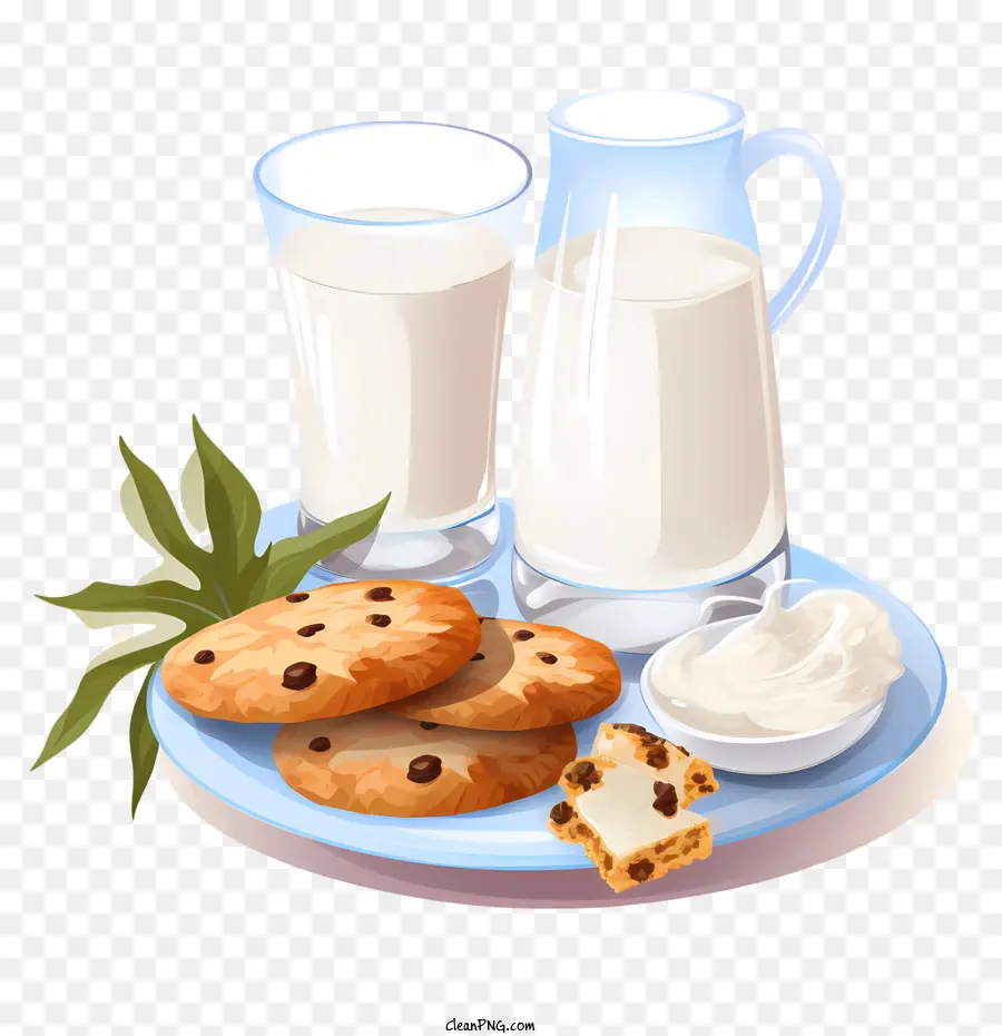 Galletas Y Leche，Bocadillo PNG